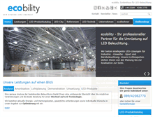Tablet Screenshot of ecobility.com